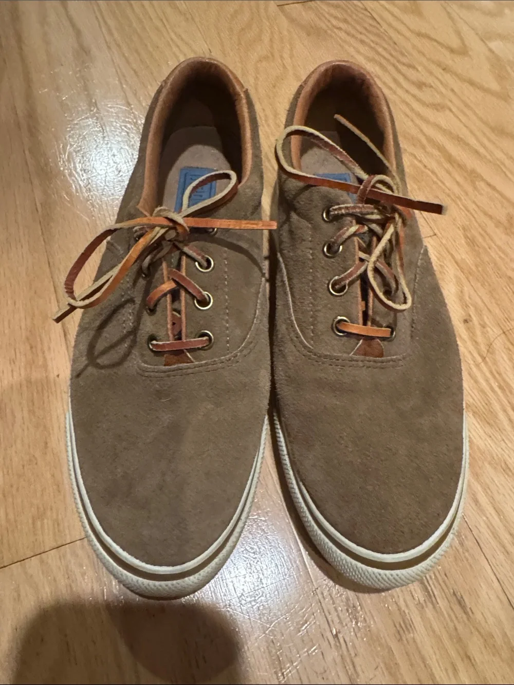 Keds Brown Suede Low-Top Sneakers with Tan Accents